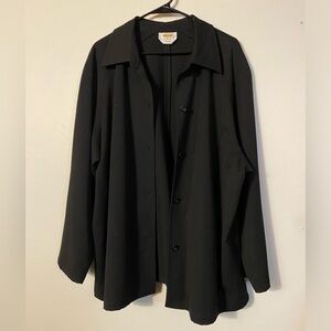 Talbots button down black blazer jacket